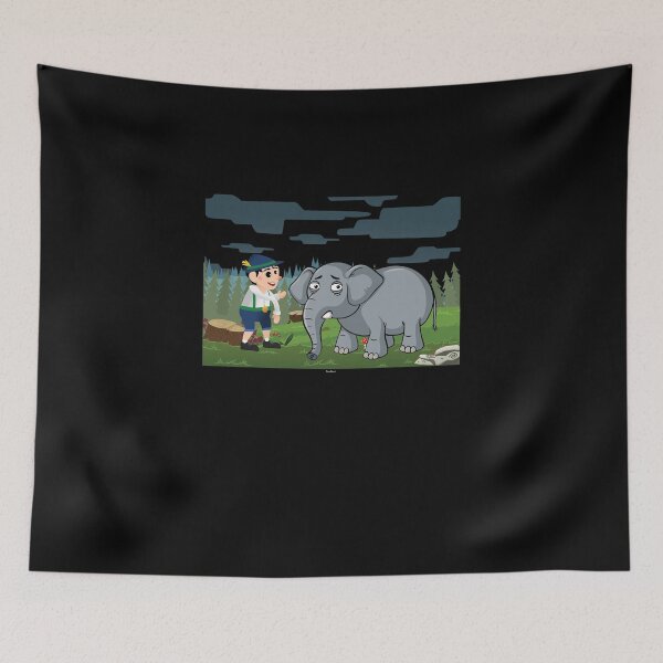 Item preview, Funny Elephant Pinocchio designed and sold by TomGiantDesigns.