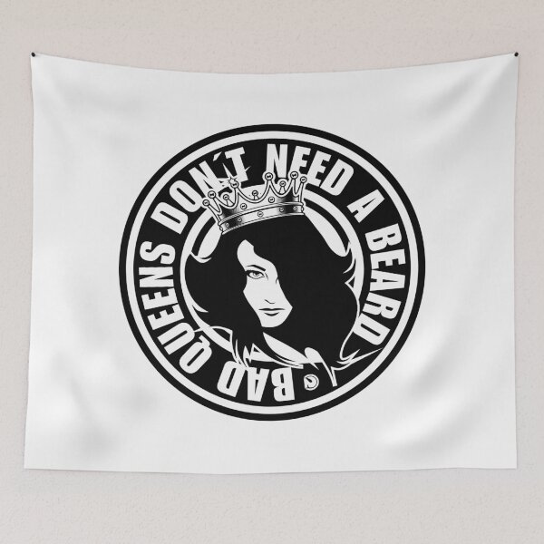 Item preview, BATH QUEENS DON'T NEED A BEARD designed and sold by netrok.