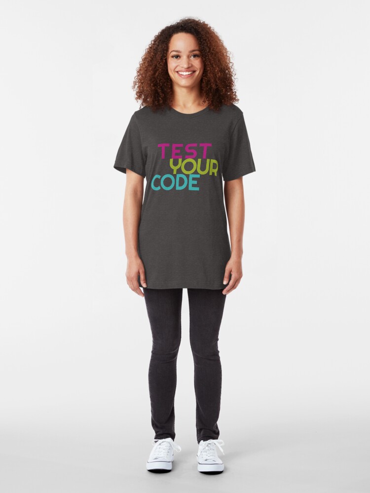 Alternate view of Test your code Slim Fit T-Shirt