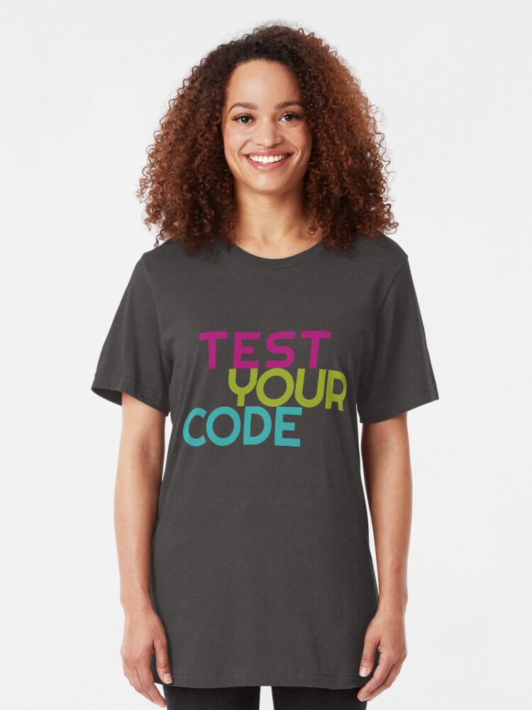 Alternate view of Test your code Slim Fit T-Shirt