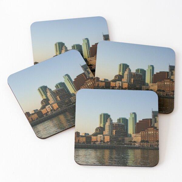 Item preview, San Francisco Skyline - South Beach Embarcadero Facades Reflect the Sunrise designed and sold by Georgia Mizuleva.
