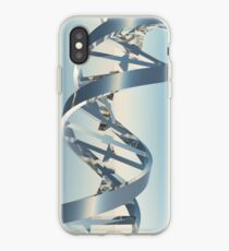DNA Silver Metal iPhone Case
