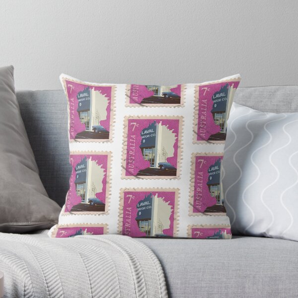 The Memory Post - Family Stamp #93 Throw Pillow