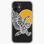 Great Horned Owl Tribal Tattoo iPhone Case