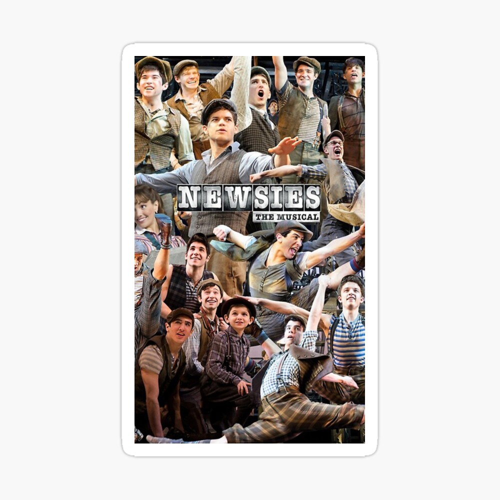 Newsies Broadway Musical Collage Greeting Card By Roycemay Redbubble