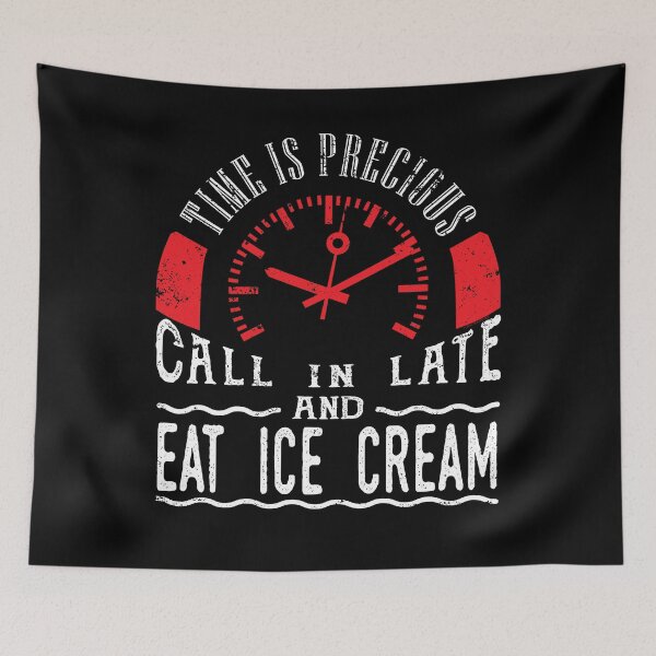 Item preview, Eat Ice Cream Chocolate Vanilla Strawberry Call In Late designed and sold by shoppzee.