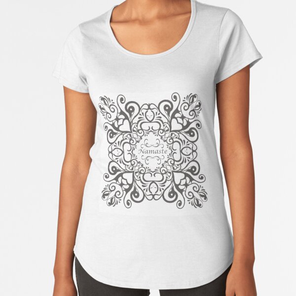 Namaste Zen Mandala Premium Scoop T-Shirt
