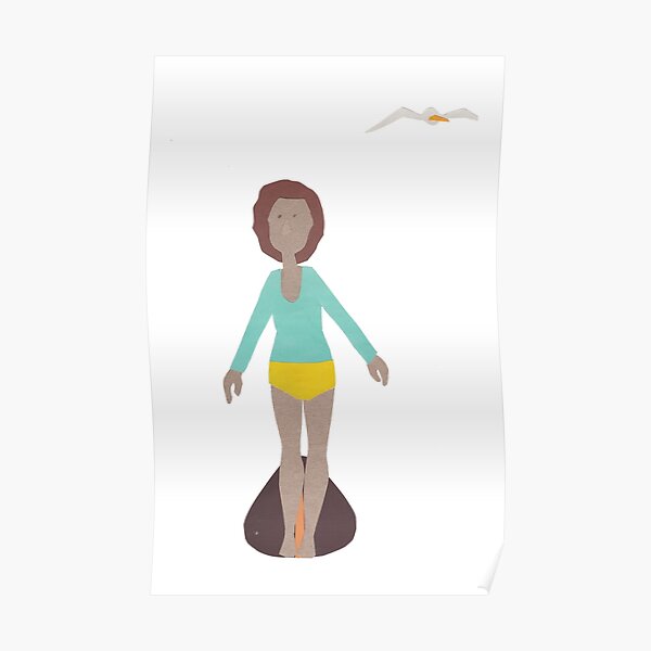 Hangten with seagull Poster