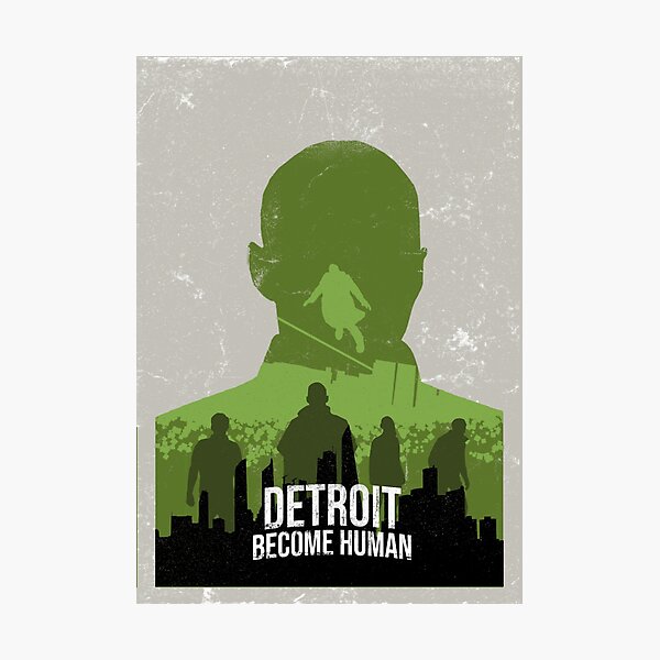 Item preview, Detroit: Become Human Vintage Poster (Markus) designed and sold by hvixian designs.