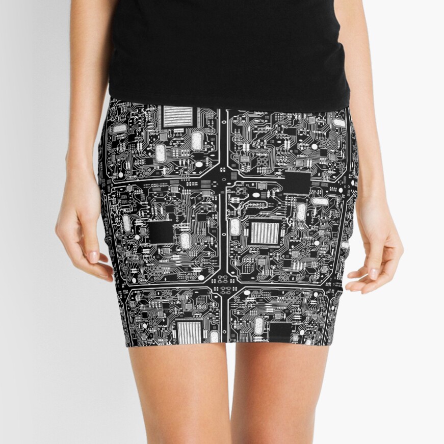Serious Circuitry Mini Skirt