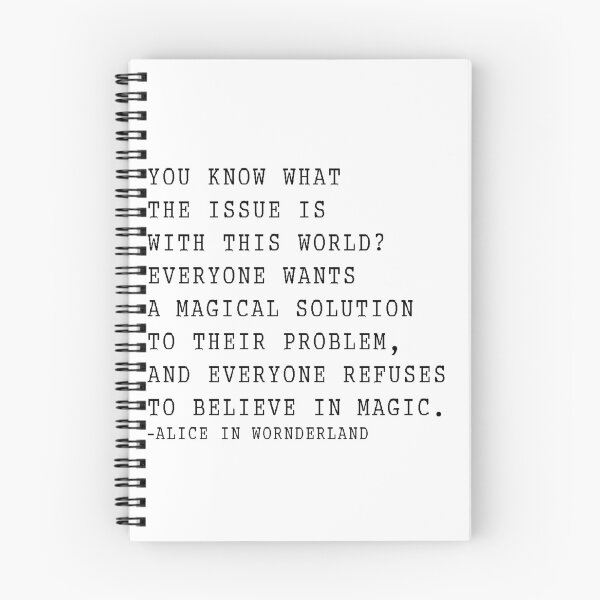 Item preview, Alice in Wonderland Magic Quote designed and sold by cadinera.