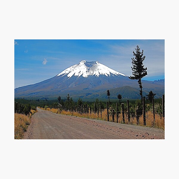 Dirt road to Cotopaxi Photographic Print