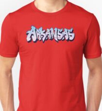 Arkansas License Plate Graffiti (By Graffiti Muscle) Unisex T-Shirt