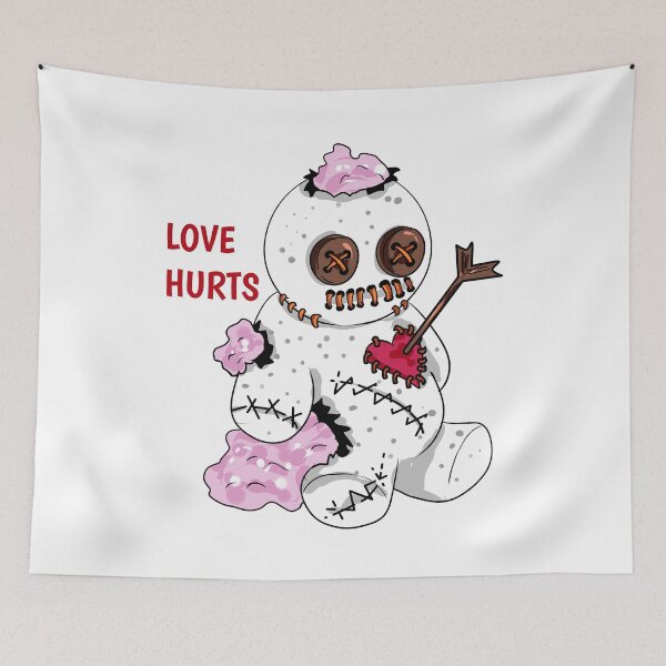Item preview, love hurts voodoo doll designed and sold by Moonpie90.