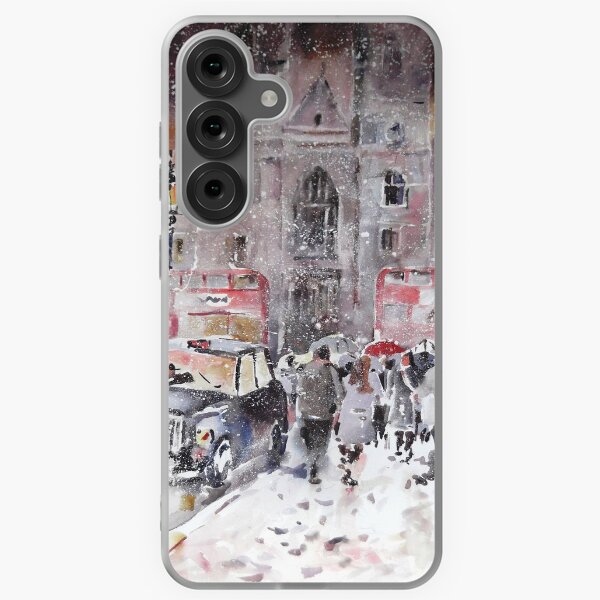 Item preview, Winter Snow In London - City Street Scene designed and sold by Ballet Dance-Artist.