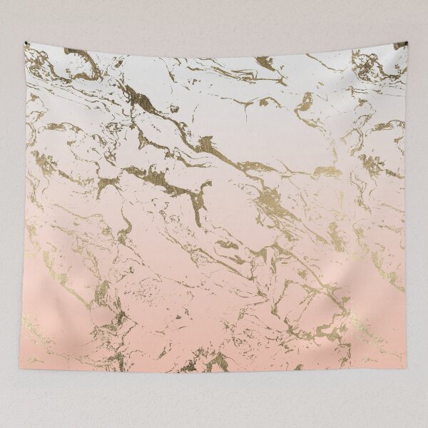 Item preview, Pink blush white ombre gradient gold marble pattern designed and sold by GirlyTrend.