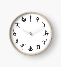 Yoga Lover Gift Idea Clock