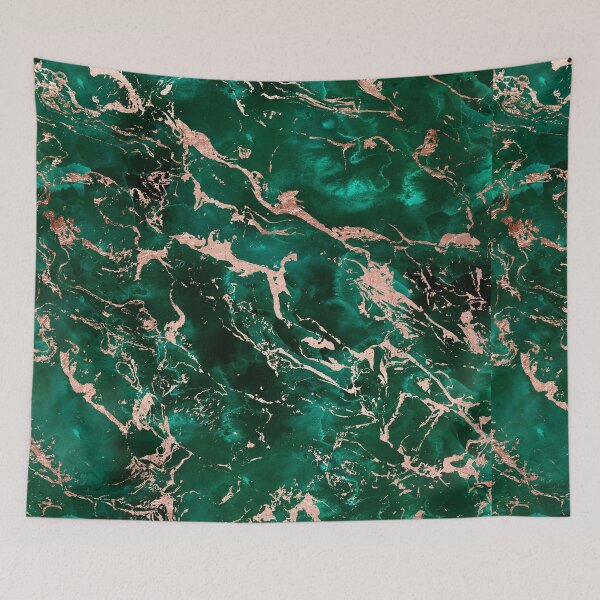 Item preview, Modern rose gold marble green emerald watercolor pattern by Girly Trend designed and sold by GirlyTrend.