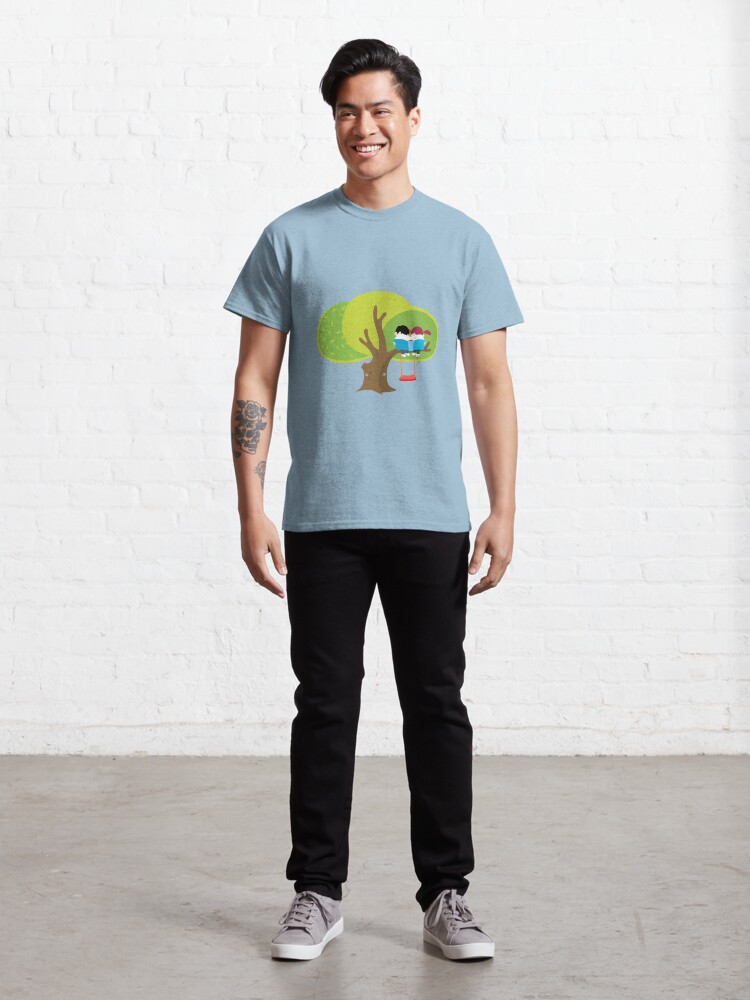 Alternate view of children read on the tree Classic T-Shirt