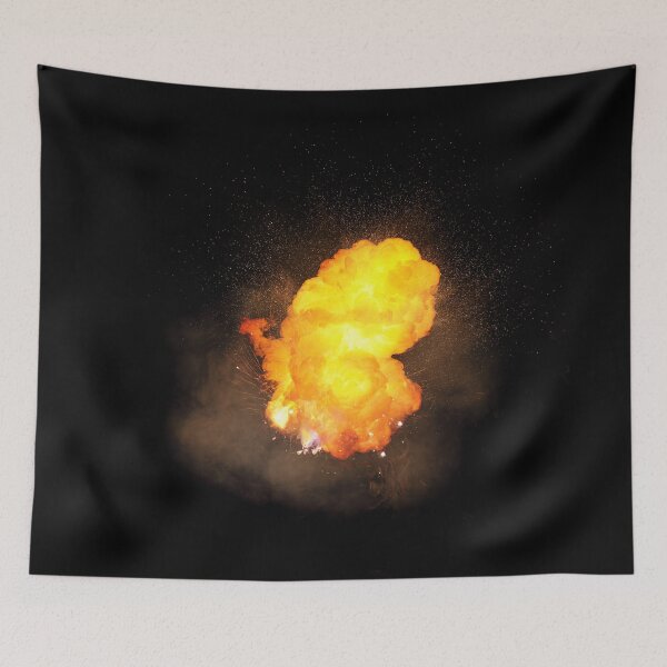 Item preview, Realistic fiery explosion, orange color with sparks designed and sold by Lukasz Szczepanski.