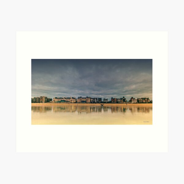 Aperçu de l'œuvre La grande plage du Sillon à Saint-Malo créée et vendue par Dominique Guillaume.