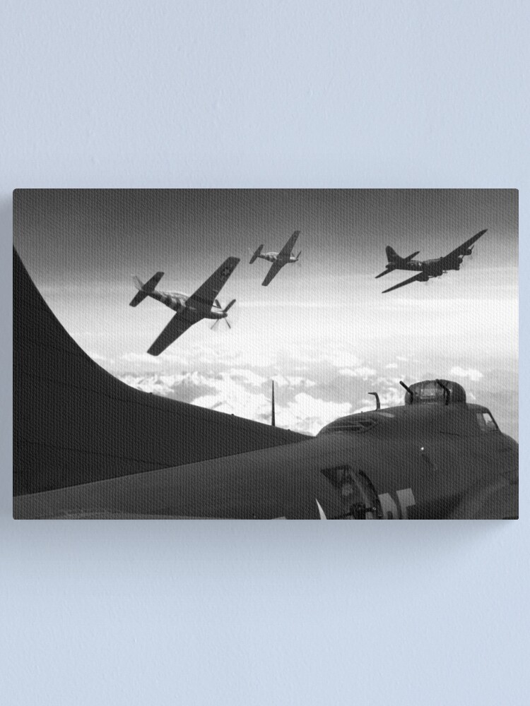 Alternate view of The Final Mission (Monochrome Version) Canvas Print