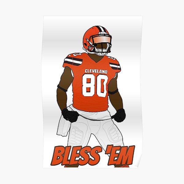 Nick Chubb PRINTED EDITION, Cleveland Browns, Wall Art ,NFL Football  Cleveland Sports Print, Man Cave decoration