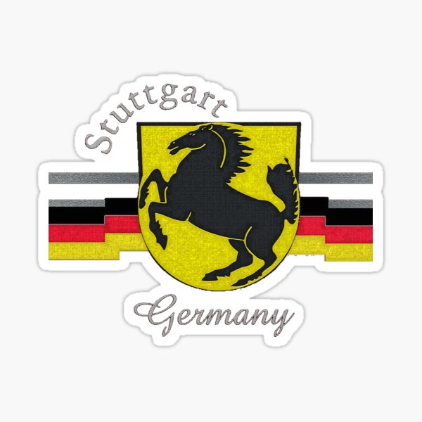 "Stuttgart Horse Crest " Sticker for Sale by edsimoneit Redbubble