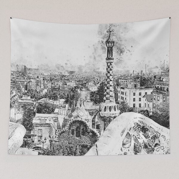 Item preview, Barcelona, Parc Guell designed and sold by AM FineArtPrints.