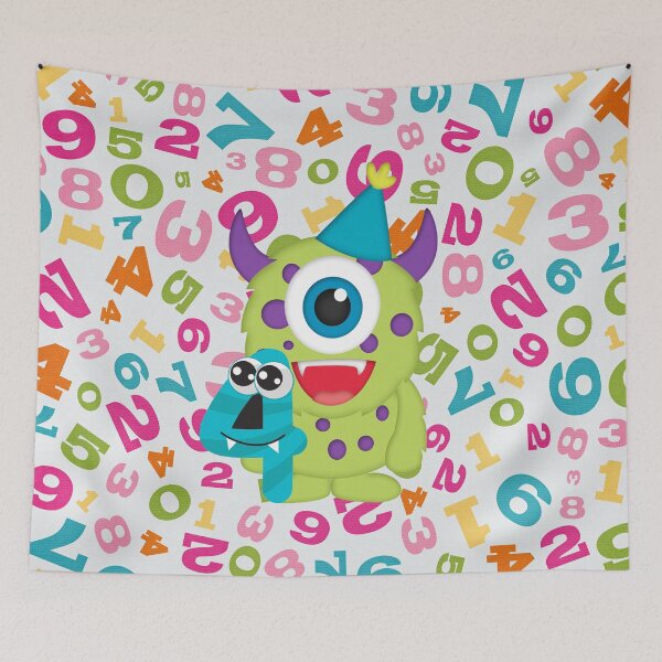 Item preview, Birthday Monsters 4th Birthday designed and sold by purplesensation.