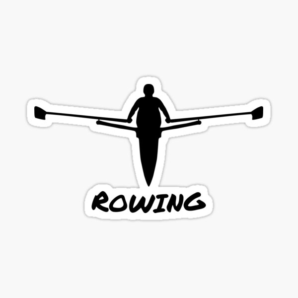 "Rowing" Sticker for Sale by claudiasartwork Redbubble