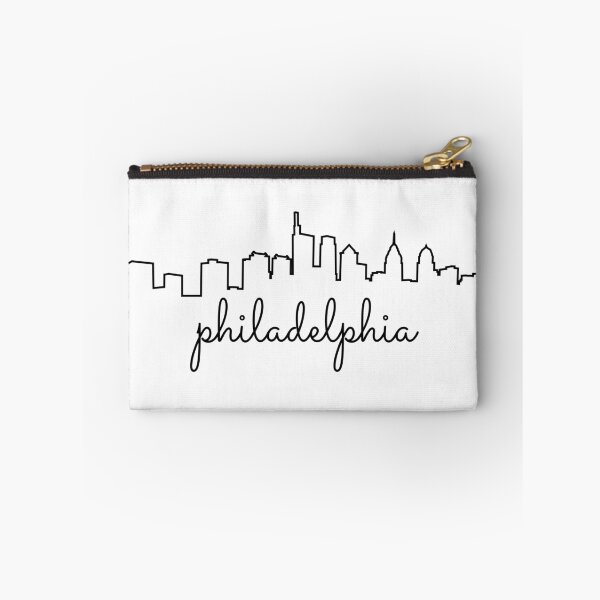Item preview, Cursive Philadelphia Skyline Simplistic Sticker Design Black designed and sold by TeflonDesign.