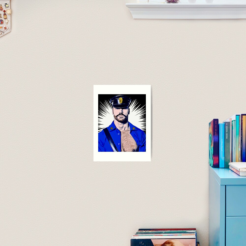 Bear Cop Art Print