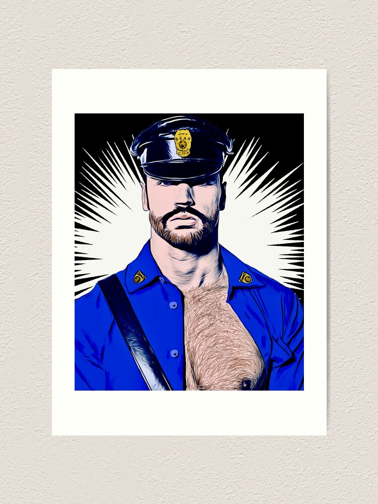 Alternate view of Bear Cop Art Print