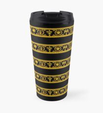 Taza de viaje barocco rasguños dorados