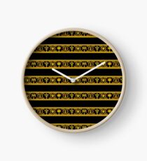 barocco gold scratches Clock