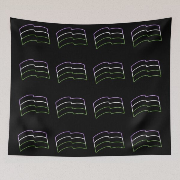 Item preview, genderqueer neon pride flag designed and sold by lemniscate-shop.