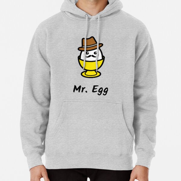 Mr Egg Kawaii Design Pullover Hoodie