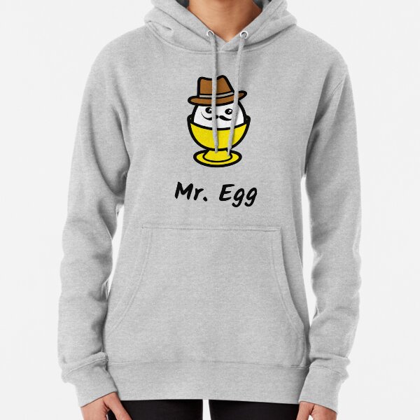 Mr Egg Kawaii Design Pullover Hoodie