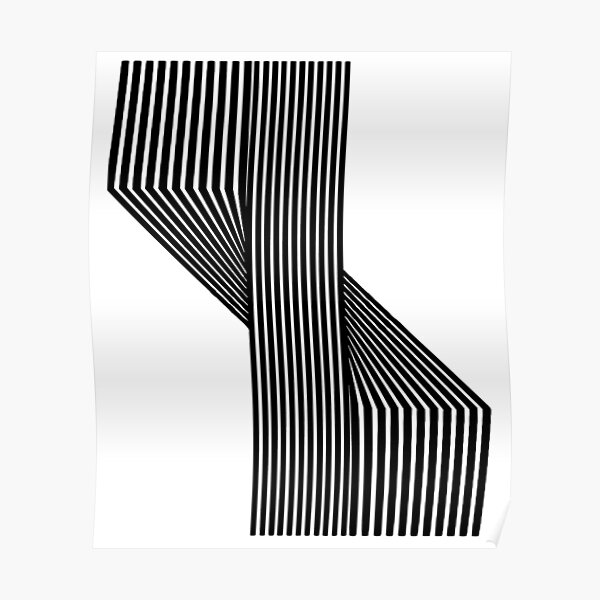 Abstract twist lines Poster