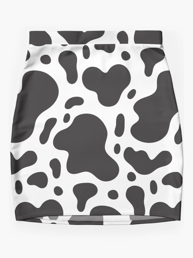 Discover Cow Skin Mini Skirt