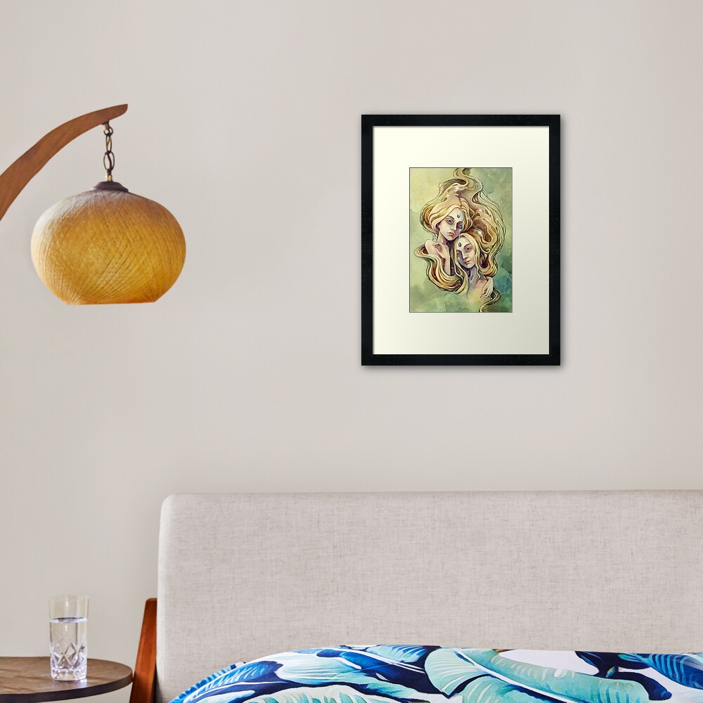 Zodiac Gemini Framed Art Print