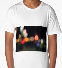 Blurred Lights, By Night Long T-Shirt