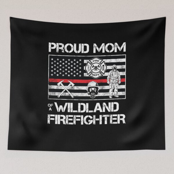 Item preview, Wildland Firefighter Mom Thin Red Line Smokejumper  designed and sold by Basti09.