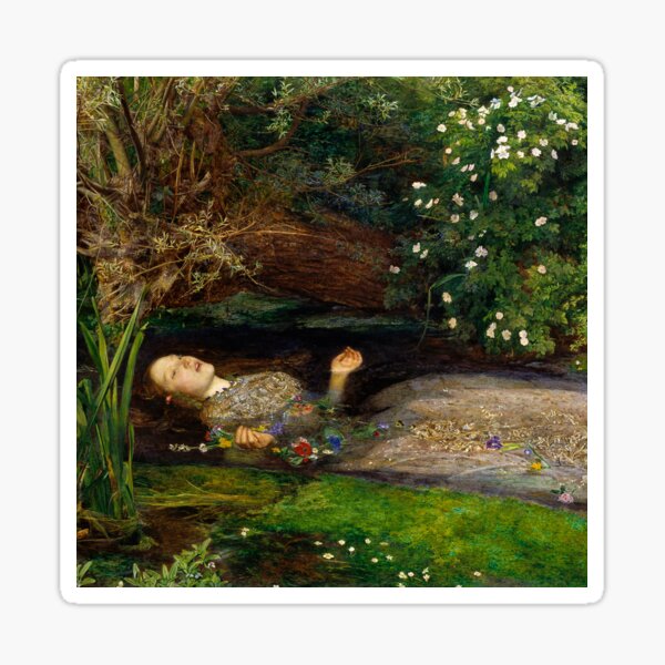 Item preview, Ophelia - John Everett Millais designed and sold by maryedenoa.