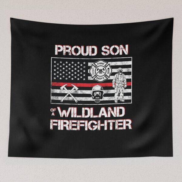 Item preview, Wildland Firefighter Son Thin Red Line Smokejumper  designed and sold by Basti09.