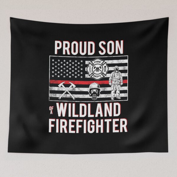Item preview, Wildland Firefighter Son Thin Red Line Smokejumper  designed and sold by Basti09.