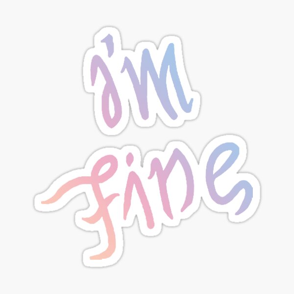 Bts I M Fine Save Me Sticker Love Yourself Answer Colors Sticker By Marsjxxn Redbubble