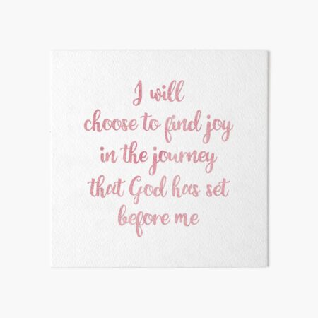 Christian Quote - Art Board Print