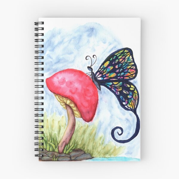 Item preview, Butterfly on a Mushroom  designed and sold by LadyTaneli.